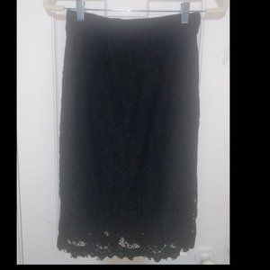 J. Crew black lace skirt